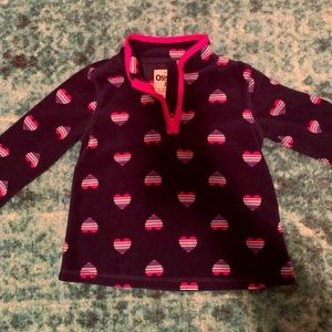 Oshkosh Heart Fleece Quarter Zip